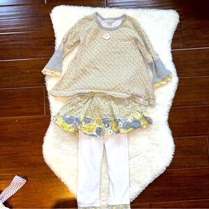 Adorable Skirted Legging & Top Outfit by Naartjie Size 2
